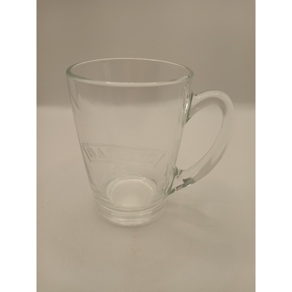 Bailey's Irish Cream Clear Glass Coffee Mug 10 oz EUC